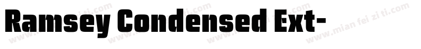 Ramsey Condensed Ext字体转换